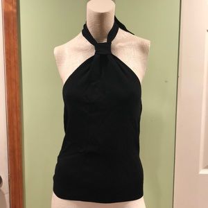 Black halter top